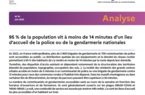 Analyse du temps d'accès aux lieux d'accueil de la police et de la gendarmerie nationales - Interstats Analyse n°61