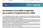 Info Rapide n°35 : Les atteintes à la probité enregistrées par la police et la gendarmerie en 2023