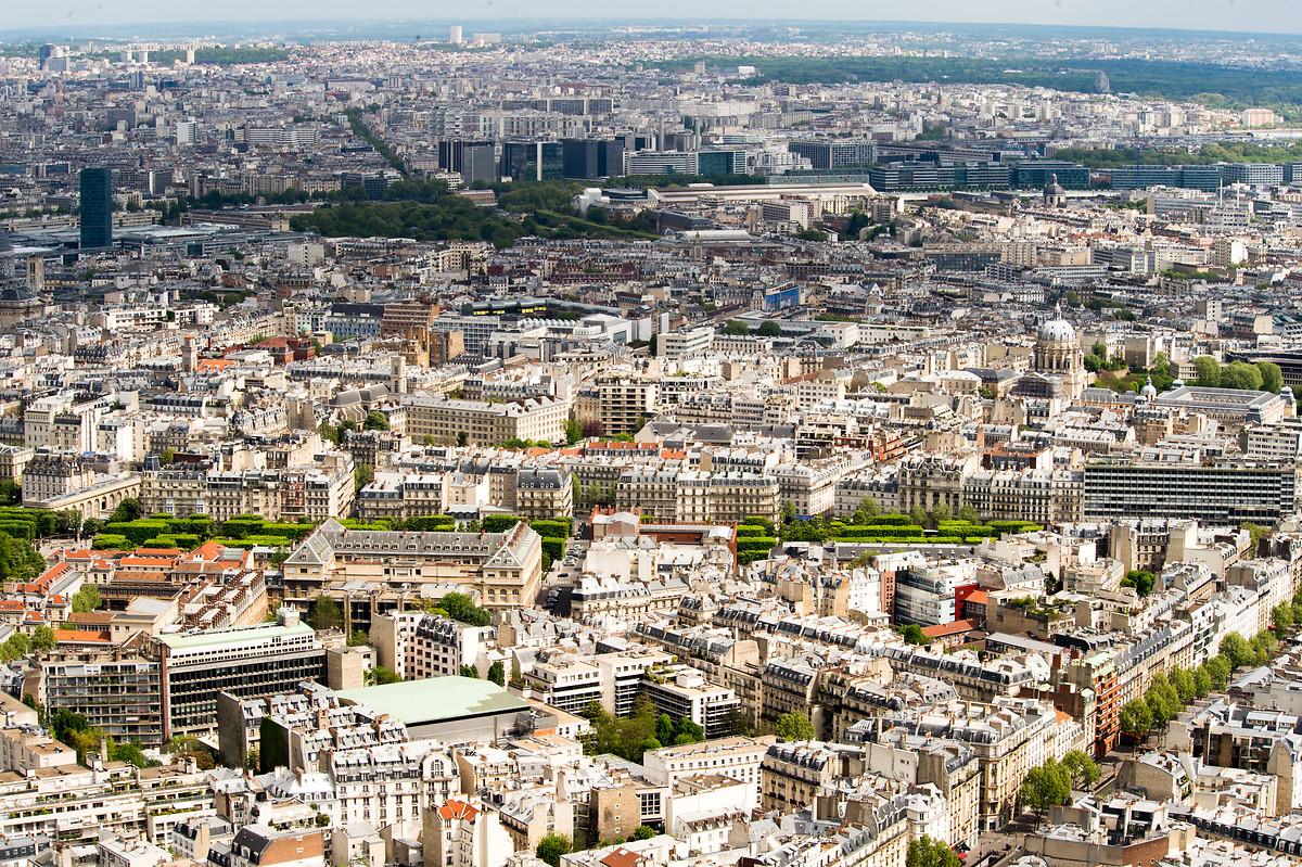 Photo aérienne de Paris et ses alentours