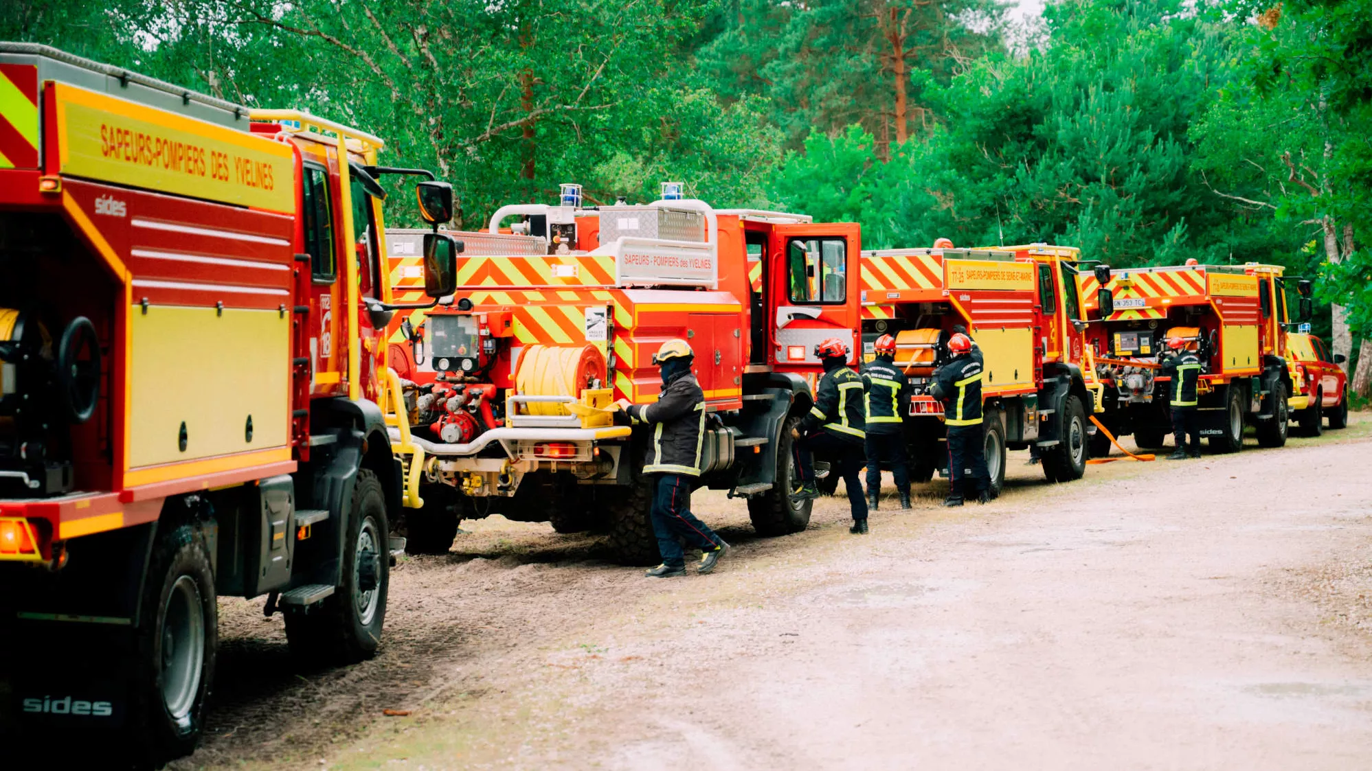 Un récent exercice de feu de forêt, nom de code INFERNO 25, a eu lieu le vendredi 6 juin 2025 après-midi dans la forêt de Fontainebleau au cœur du massif des 3 Pignons.