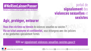 Signalement des violences sexuelles ou sexistes - Infographie portail de  
