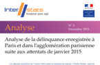 Analyse de la délinquance enregistrée à Paris et dans l’agglomération parisienne suite aux attentats de janvier 2015 - Interstats Analyse N°...